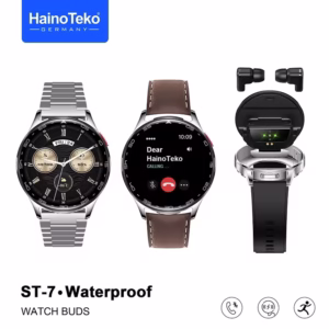 Haino Teko ST-7 Smartwatch with Built-in Earbuds